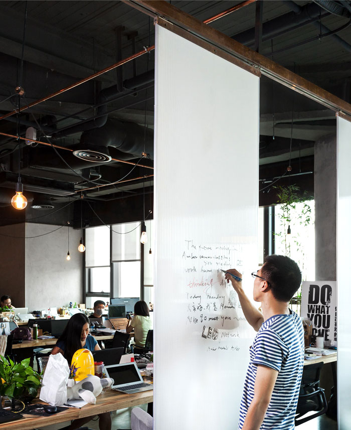 互联网公司开放式办公室设计