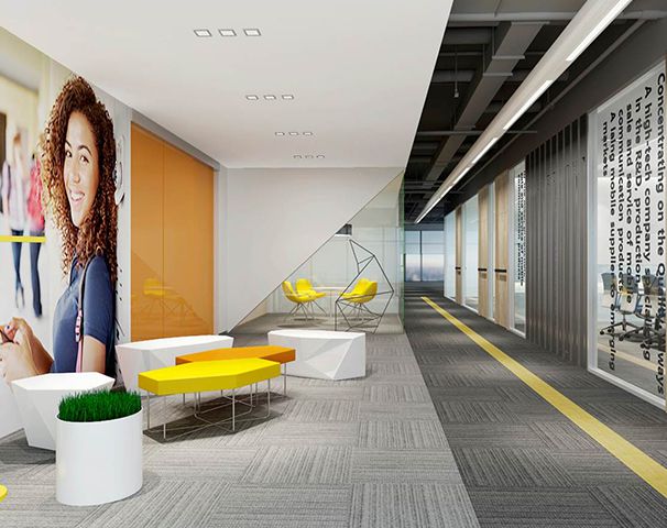 休闲区办公室装修实景图